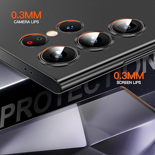 Miniatura 4 de Purluct Funda delgada diseñada para Samsung Galaxy S24 Ultra, diseño delgado con acabado mate, antihuellas dactilares y no se pone amarilleo, con