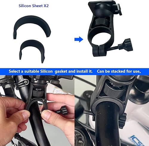 Miniatura 4 de Soporte para teléfono de bicicleta mejorado 2025, bloqueo y desbloqueo rápido con una sola mano para soporte de teléfono de motocicleta, soporte de