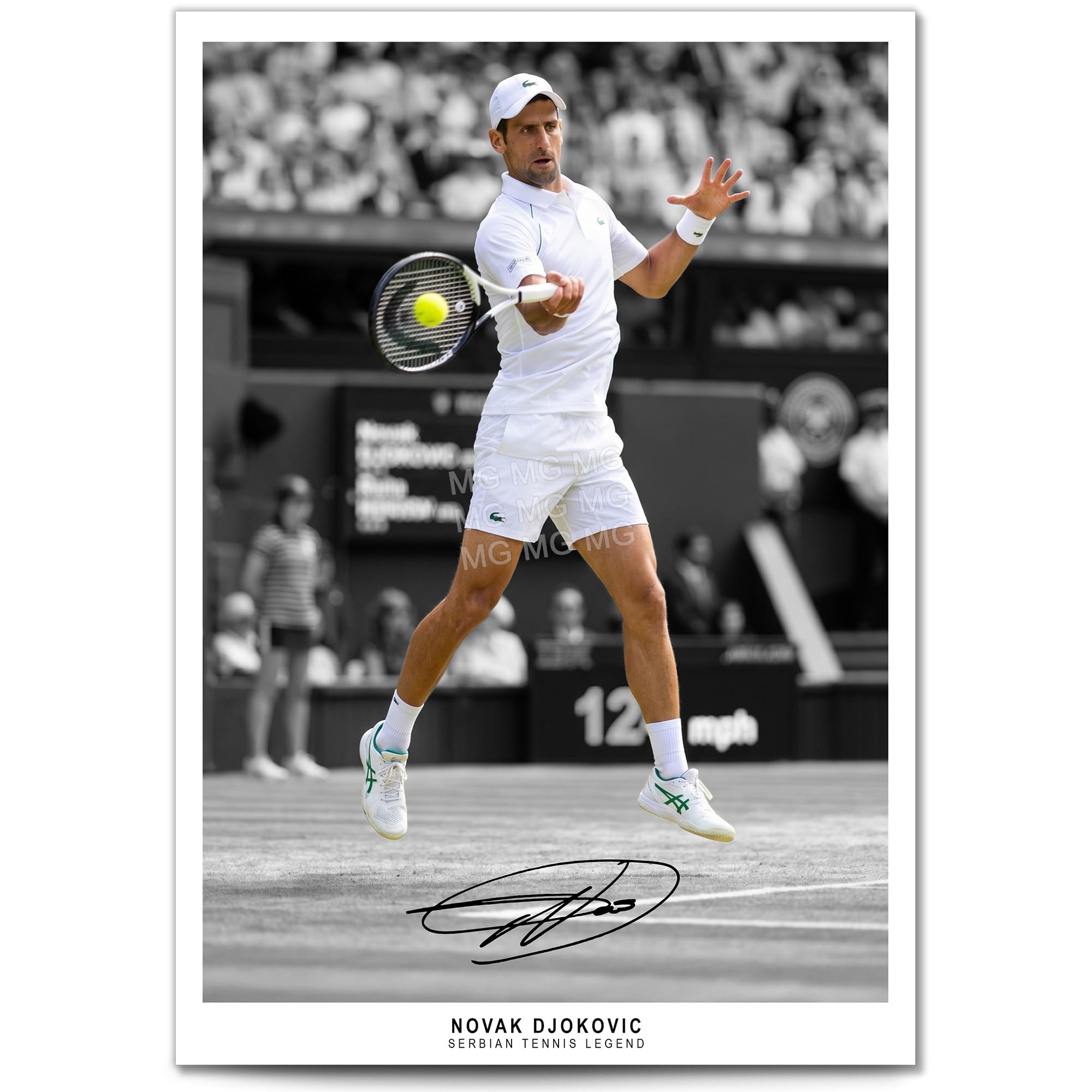 Novak Djokovic Legend Signed Photo Poster Print Picture Display Autograph Memorabilia for tennis fans Gift (A4 poster only)