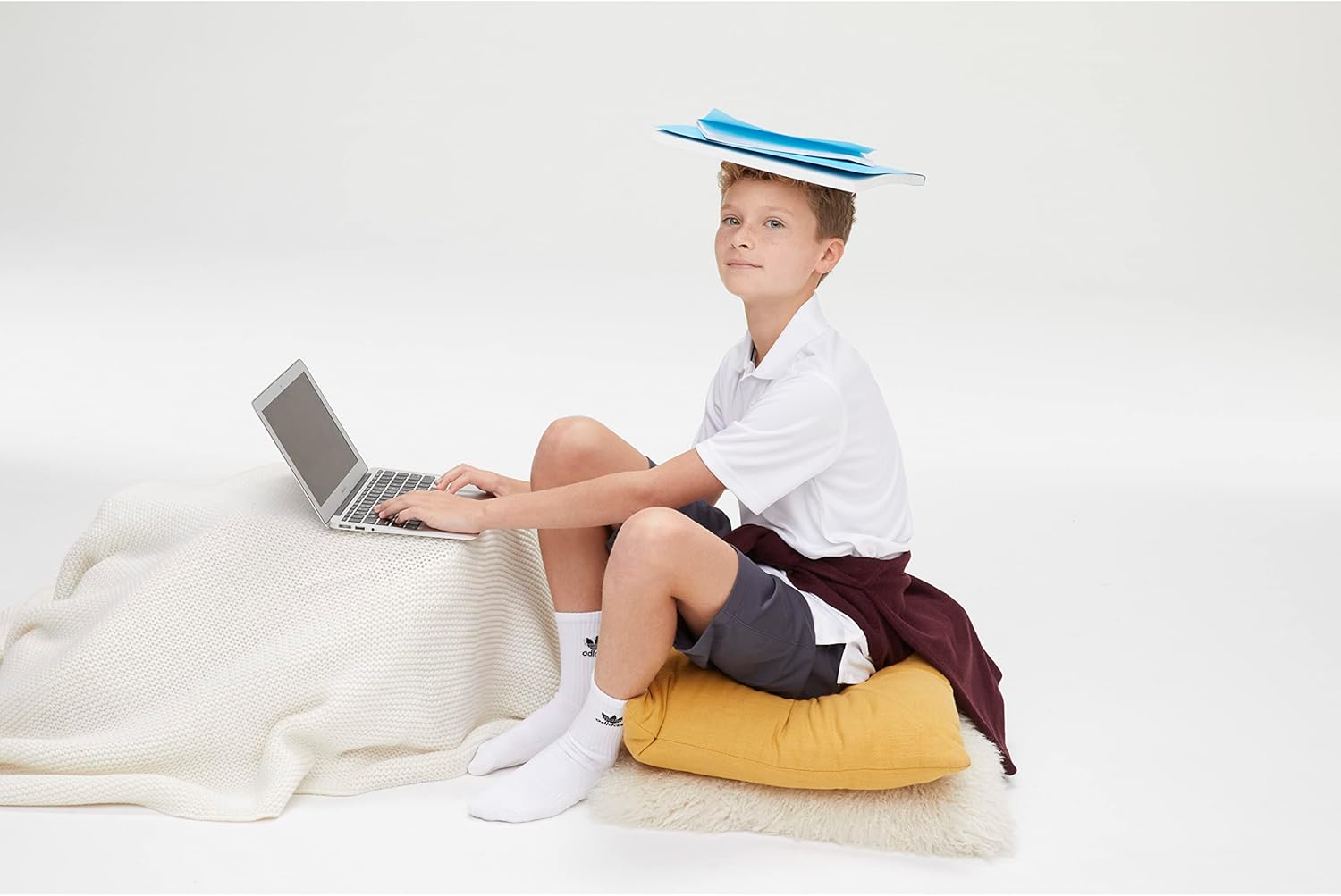 French Toast Boys' Adjustable Waist Flat Front Chino Bermuda Shorts with Stretch (Standard & Husky), Navy, 6 - Image 3