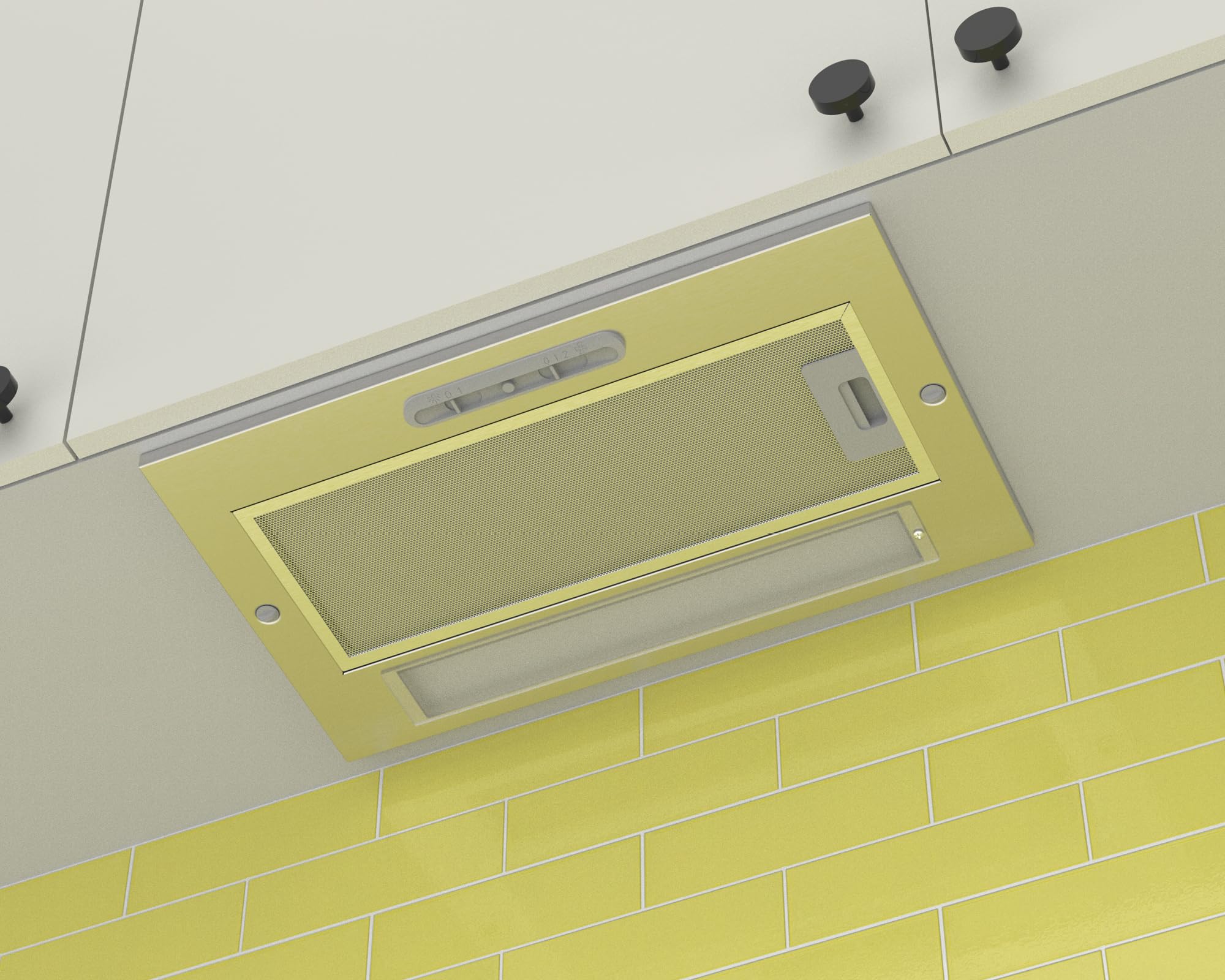 CATA G 45 X Cappa Aspirante Cucina Pannello di Controllo a Scorrimento 2 Livelli di Aspirazione Illuminazione LED E 14 Motore Extra Silenzioso Acciaio Inox Classe Energetica E 56cm