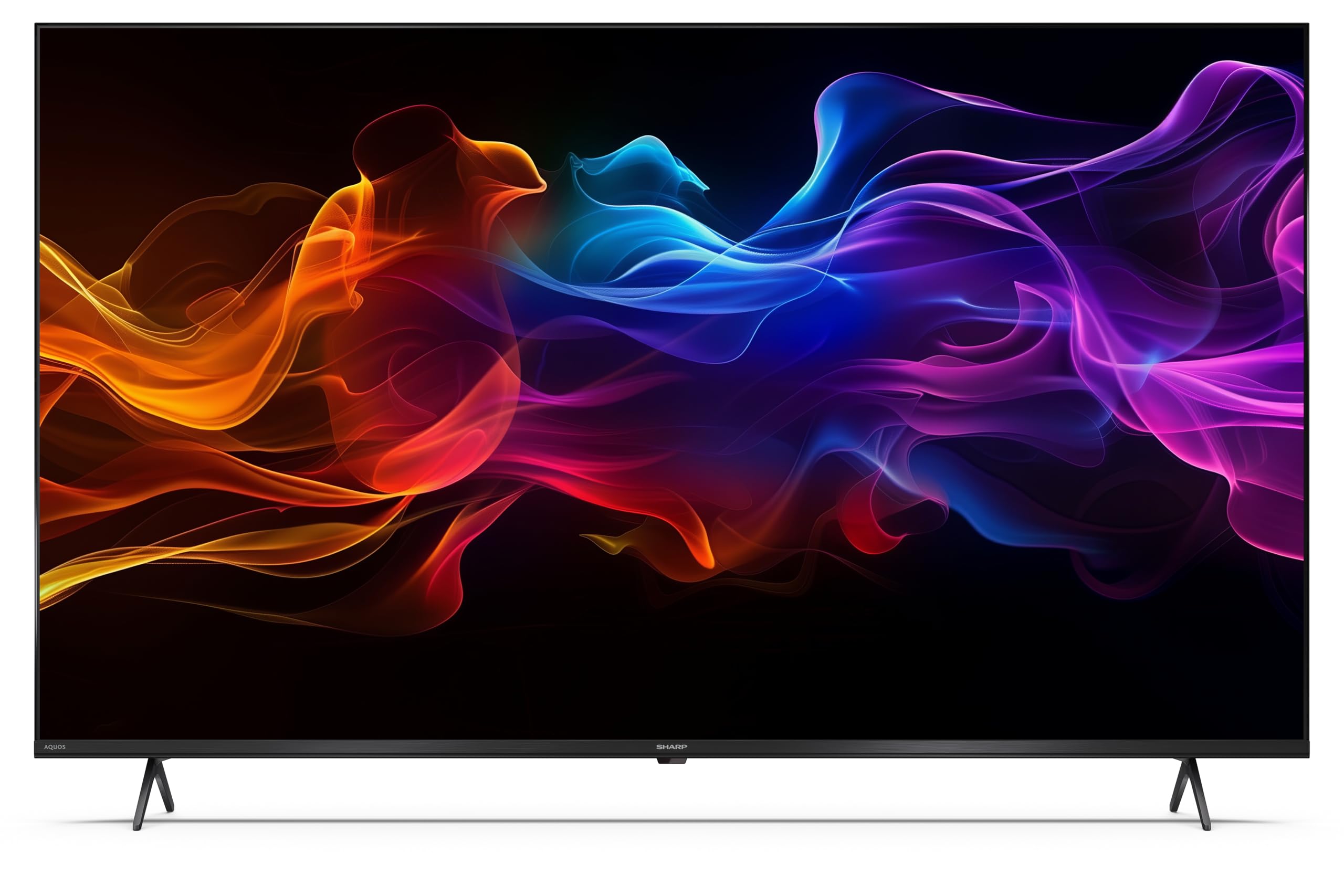 Sharp 50HP5365E - GOOGLE TV, 50" UHD, FRAMELESS, 60Hz, QLED, HDR10, Dolby Vision HDR, Google Assistant con microfono, Chromecast, Bluetooth, DOLBY Atmos 2x12W, HDMI 2.1 x4, USBx2, Colore nero