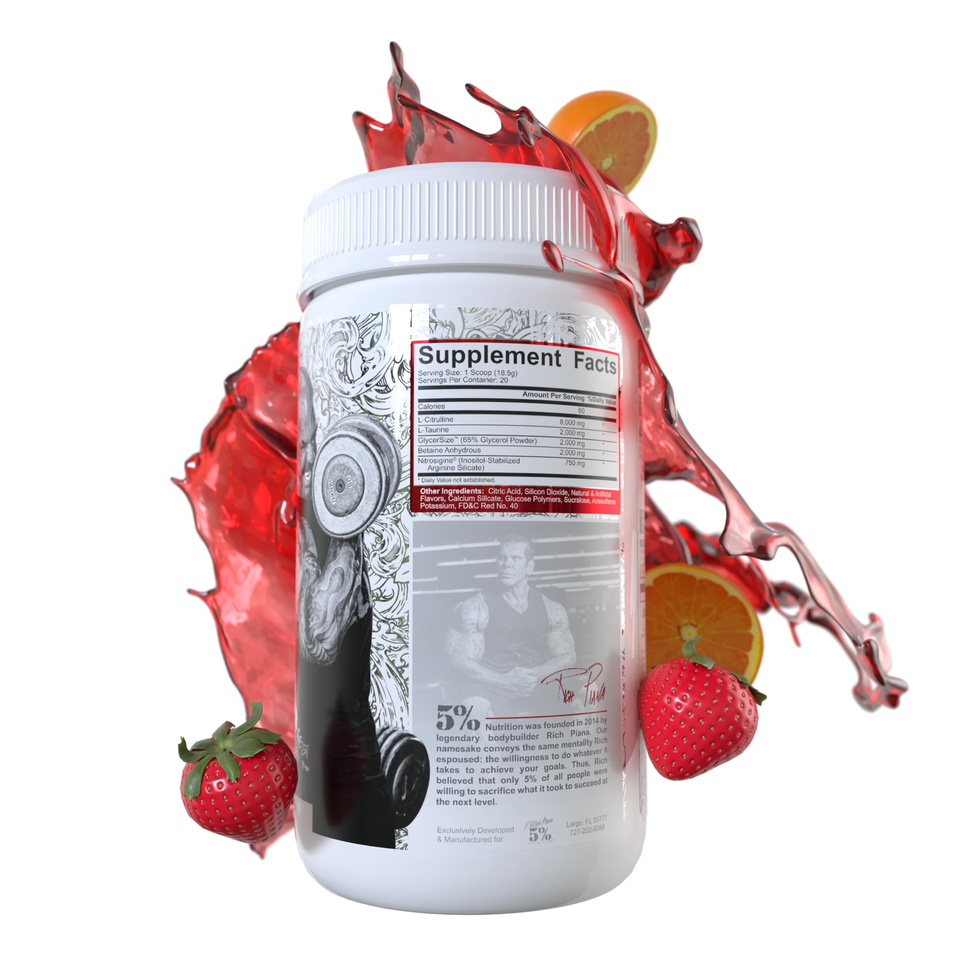 5% Nutrition FullAF Stim Free Pre Workout (Fruit Punch) — Amazon image 3