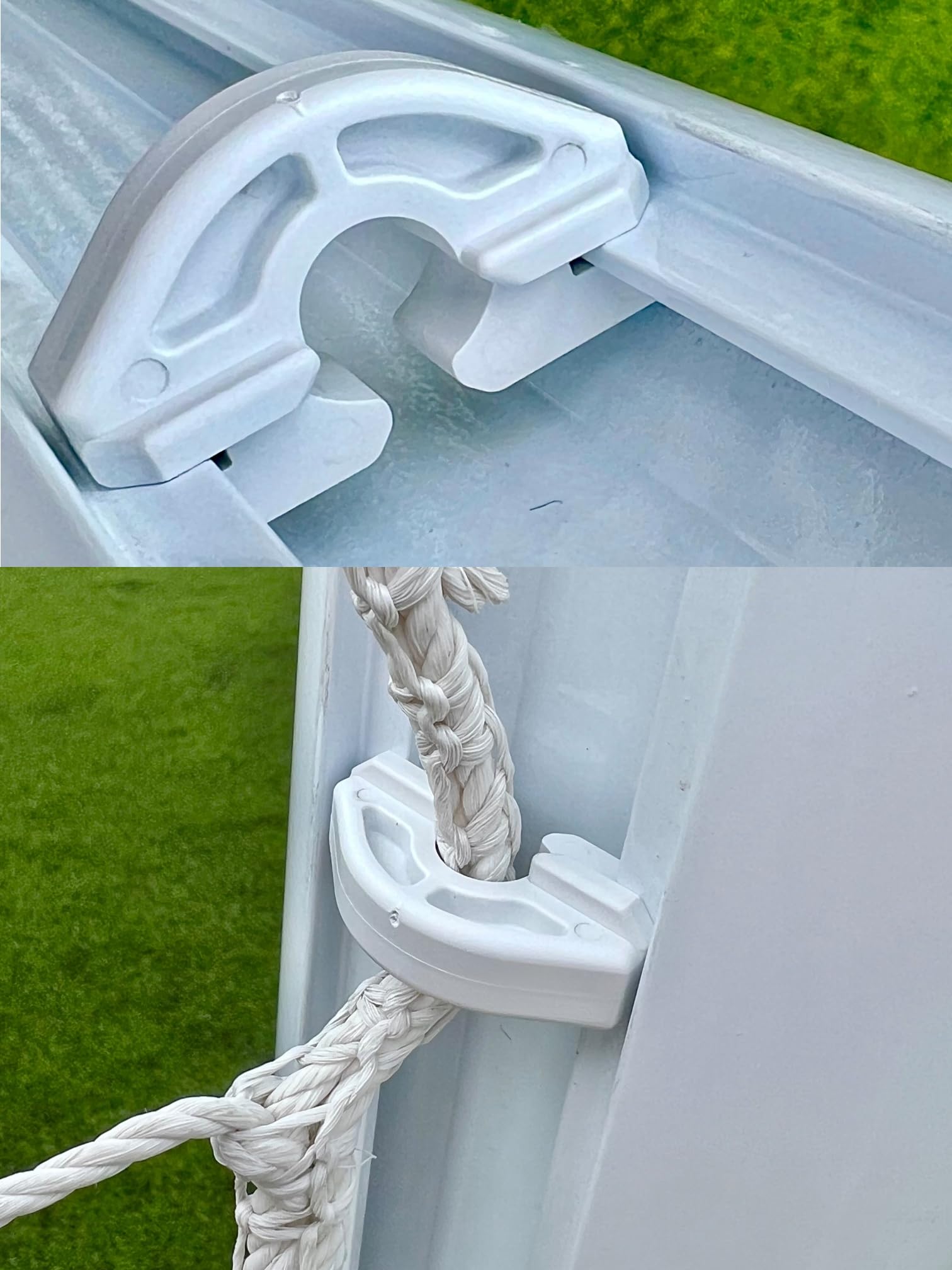 Football Goal Net Hooks Ganci per Porta da Calcio, Confezione da 25 per Porta in Alluminio