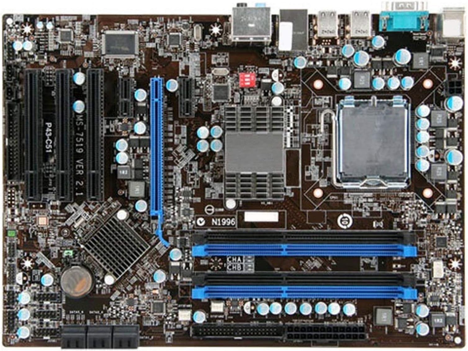 BMNN Fit for MSI P43-C51 Motherboard LGA 775 DDR3 16GB USB2.0 P43 Desktop Motherboard Laptop Motherboard