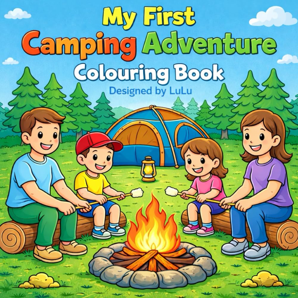 My First Camping Adventure: A Fun and Relaxing Nature Colouring Book for Kids