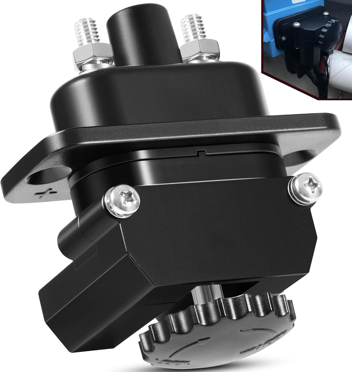 for Marine 12-48V DC Power Connector Kit - 027-0004-KIT Outboard Trolling Motor Plug Quick Connect for Battery Connections to Trolling Motors, Navigational Electronics or Any DC Accessory