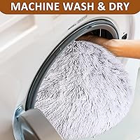 Vista 7 de Túnel para gatos con cama de gato para gatos de interior, suave de peluche de Peekaboo debajo del árbol de Navidad, cueva para gatos