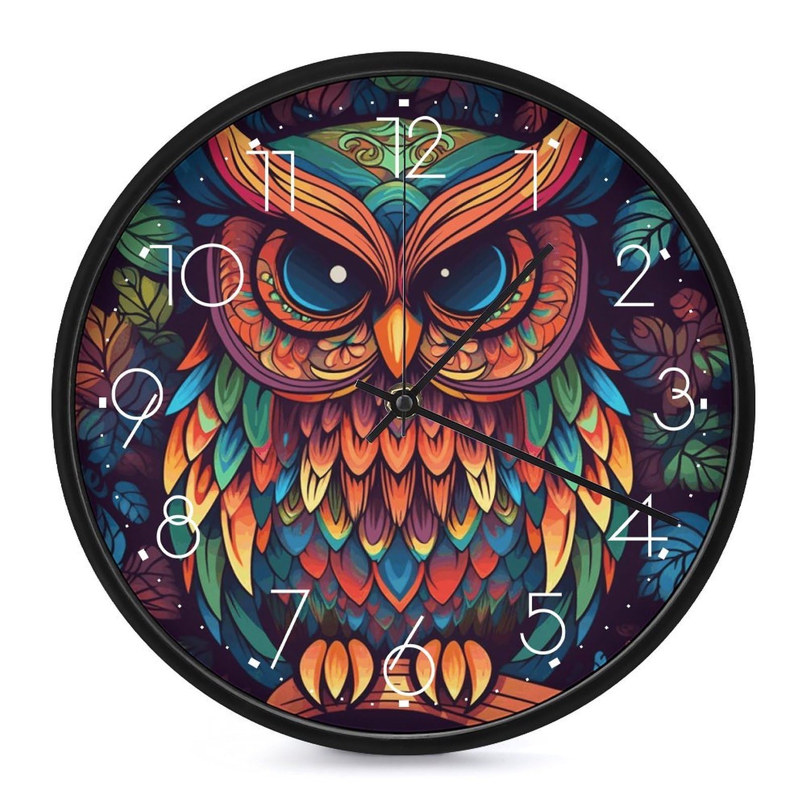 Horloge murale silencieuse à piles pour salon et bureau