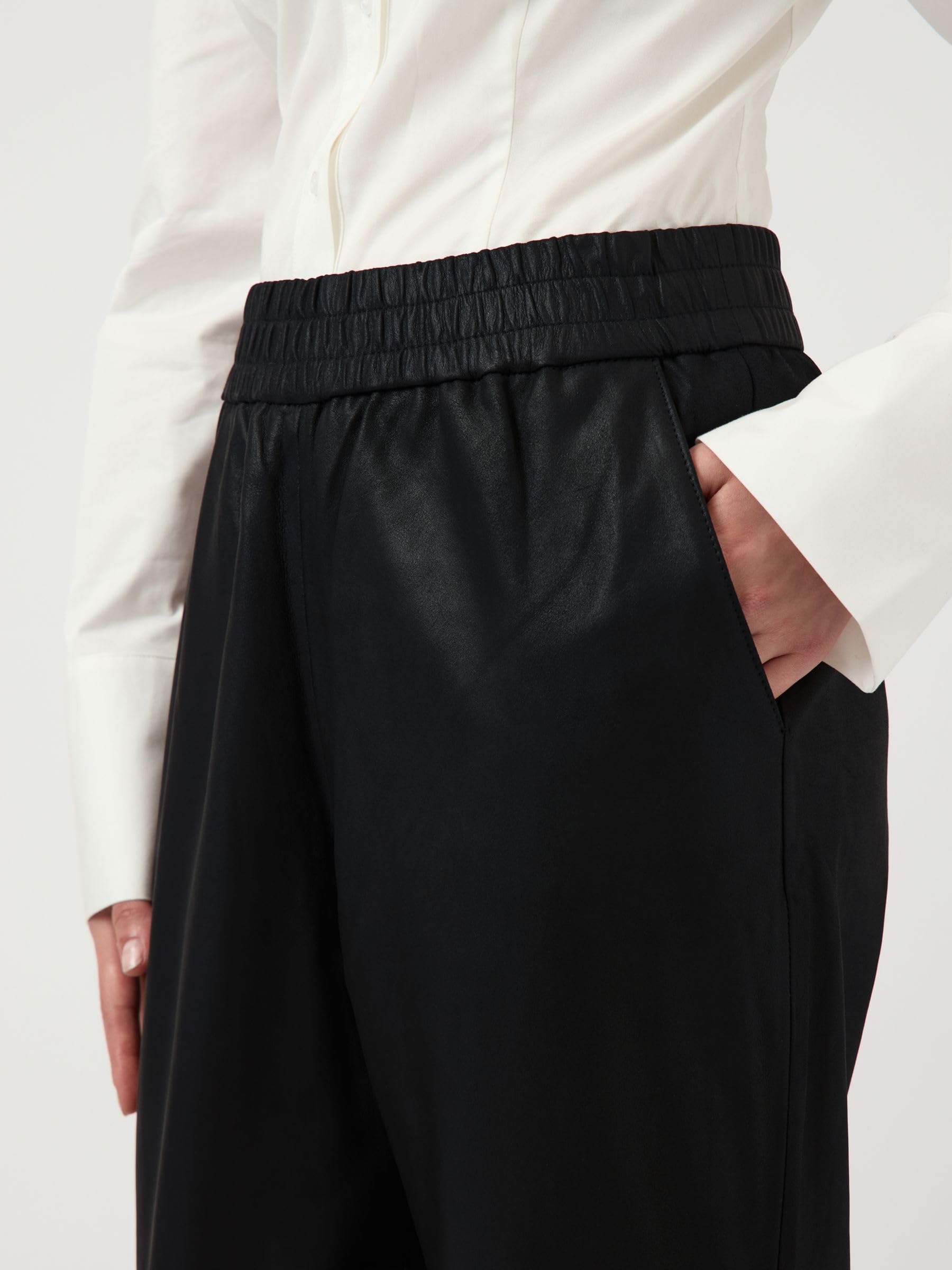 YAS Yassophie Hw Leather Pants Noos - Yassophie Hw Leather Pants Noos Kobiety