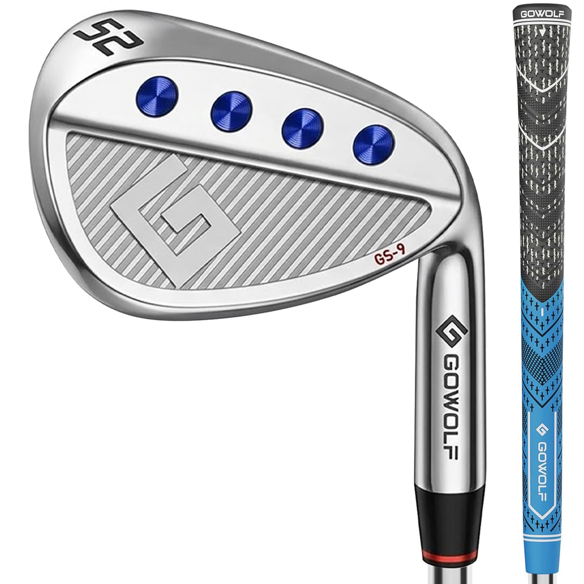 Gowolf Premium Forged Full Face Golf Wedges 50/52/54/56/58/60/69 Degree Individual or Set for Men, Right Hand Gap Wedge Sand Wedge Lob Wedge, Golf Clubs CNC Milled Face for More Spin - Great Golf Gift
