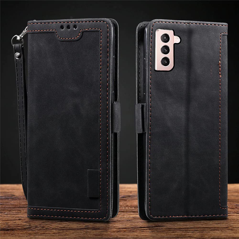 Excelsior Premium PU Leather Wallet flip case Cover with | Card and Cash Slot | 360 Full Body Protection | Inner TPU case for Samsung Galaxy S21 FE (Black) (B0BFM567JM) Amazon Price History, Amazon Price Tracker