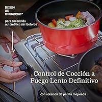 Vista 6 de Coleman Triton+ estufa de camping de propano de 2 hornillas con encendido InstaStart, estufa portátil de camping con 2 quemadores ajustables