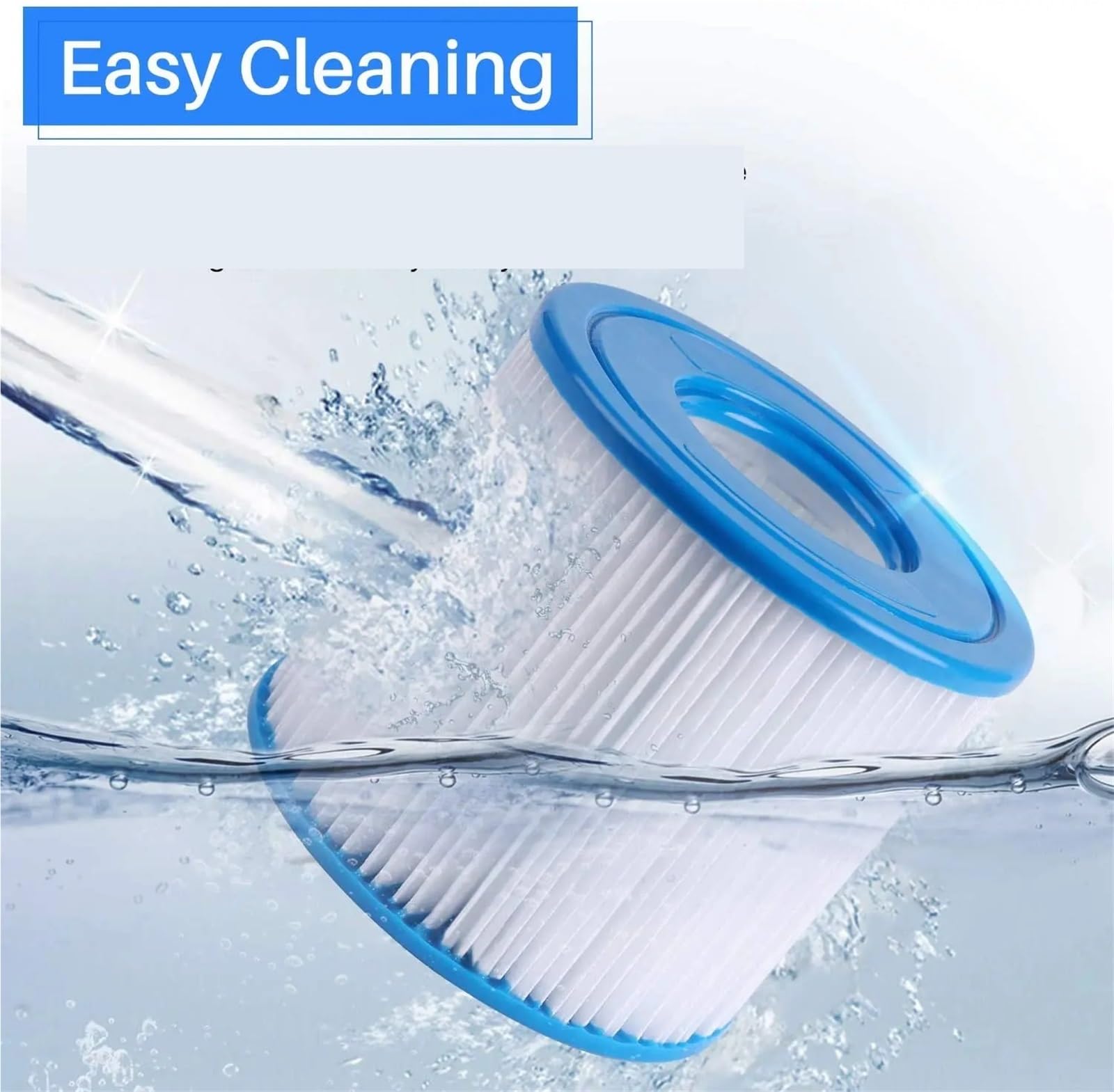 Cartucho De Filtro De Piscina Tipo D, Compatible Con Summer Waves, Reemplazo P57100102 SFS-350 RP-350 RP-400 RP-600 RX-600 SFS-600(6pcs)
