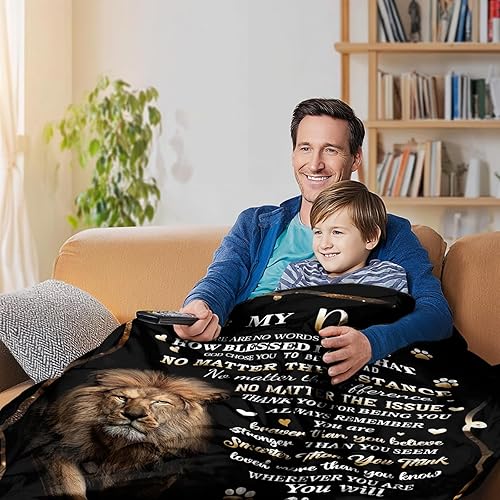 Miniatura 6 de Regalos para papá, regalos de cumpleaños de hija a mi papá, manta para papá de hijo, regalo de Navidad, cumpleaños, Acción de Gracias, manta