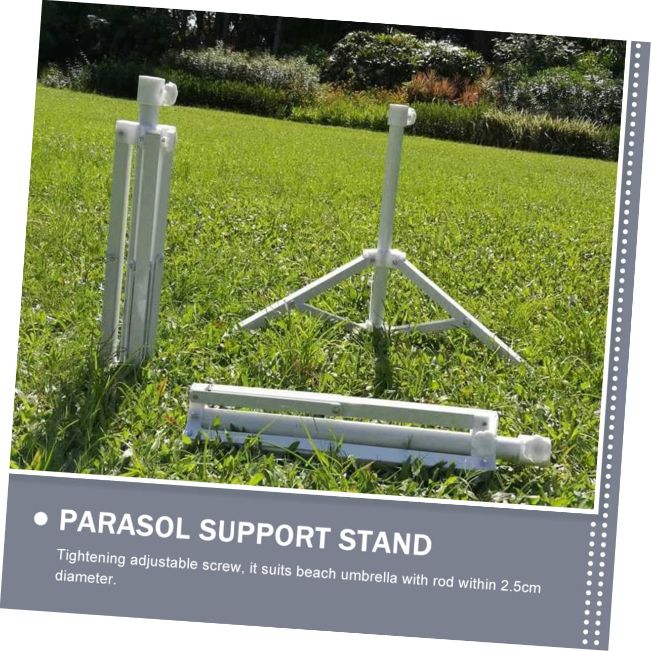 TOYANDONA Pied de Parasol Fixe pour Jardin et Plage Support Stable pour Parasol de Terrasse Facile à Transporter pour Camping et Activités Extérieures