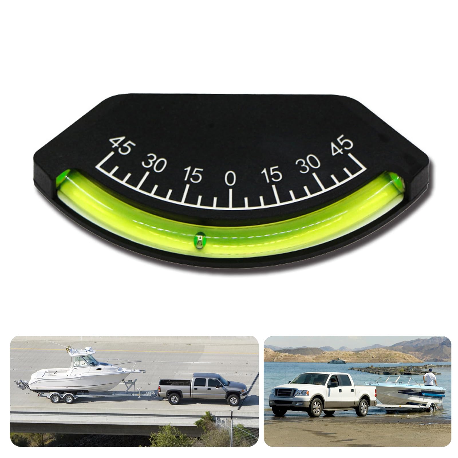 Lightweight Boats Heel Angles Sailing Clinometer Angles Gauge With Steel Balls For Precise Instantly Readings Durability