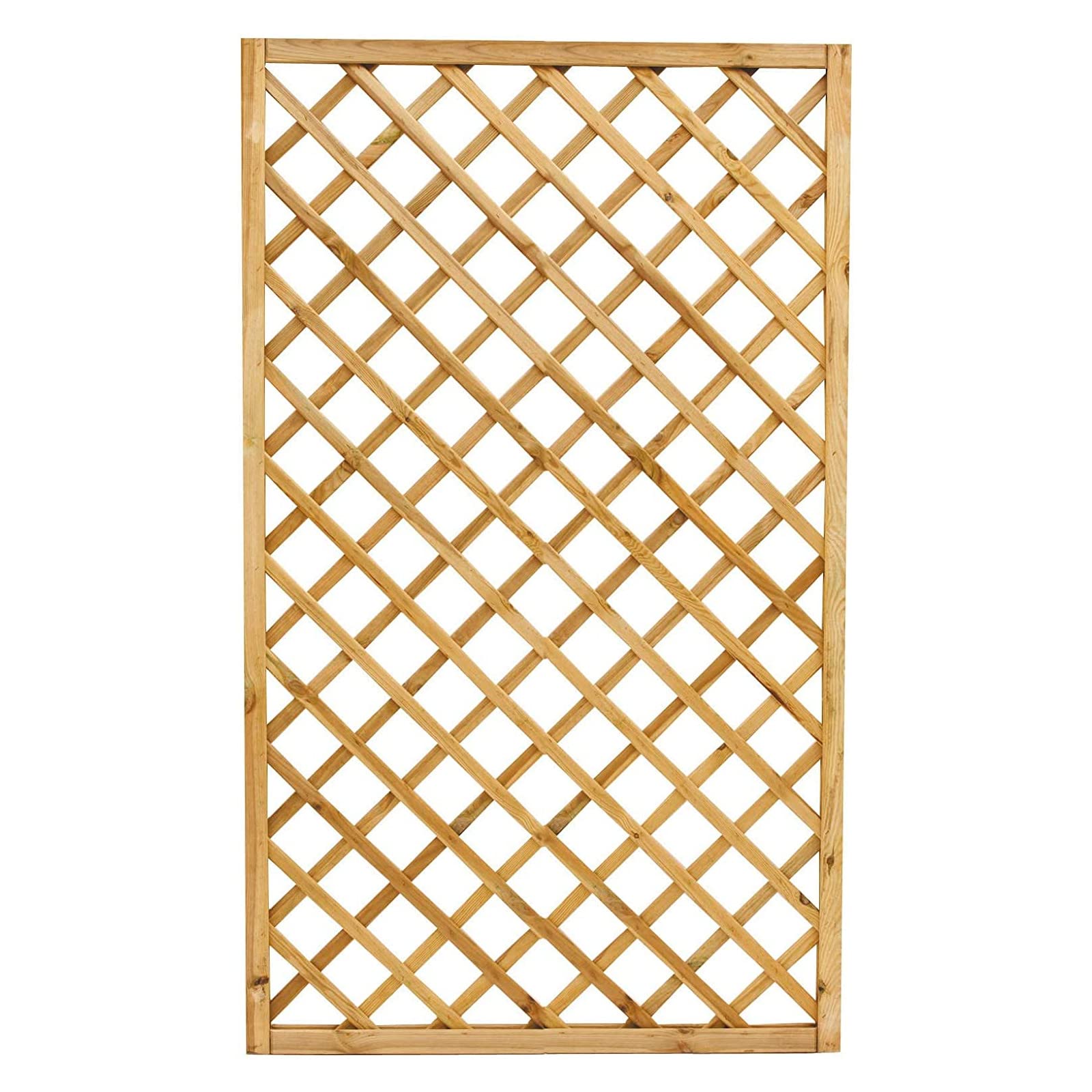 Pannello grigliato rettangolare in legno impregnato divisorio giardini terrazzi balconi rampicanti 40x180 (2)