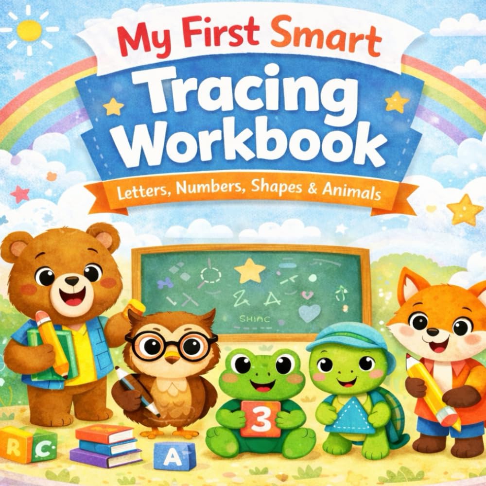 My First Smart Tracing Workbook: Letters, Numbers, Shapes & Animals
