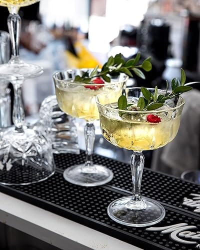 Miniatura 2 de HISTORY COMPANY Newport Social Season Crystal Cocktail Coupé - Juego de 2 piezas de inspiración vintage para cócteles artesanales (colección de