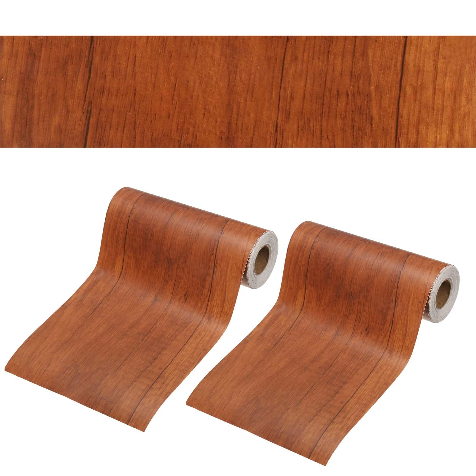 PATIKIL 6 Inch x 66ft Wood Grain Repair Tape, Self Adhesive Realistic Textured Repair Tape Patch for Floor Door Table Cabinets Desk, Light Brown