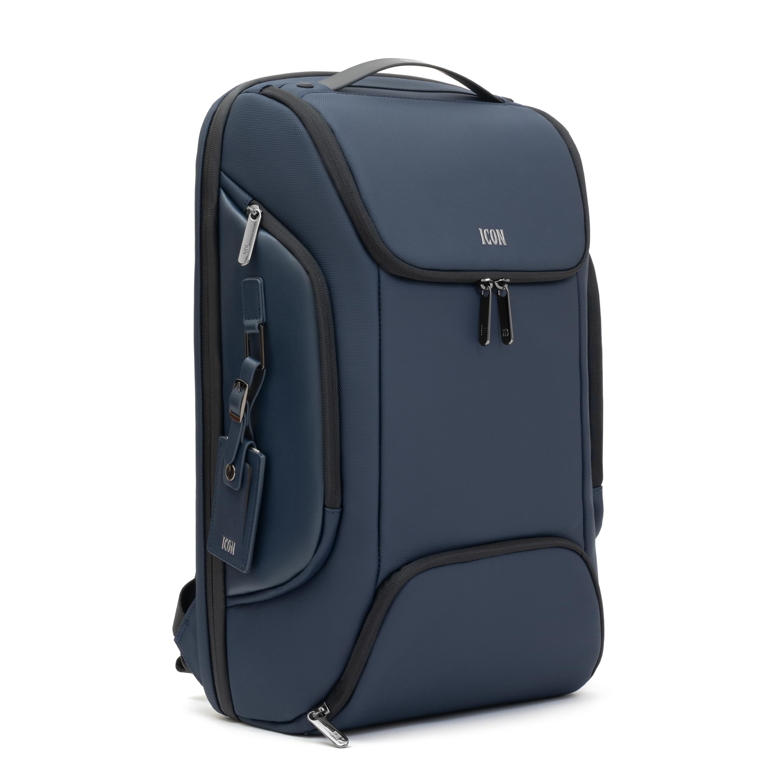 The Iconic Laptop Backpack 30L | Premium Polyester, Fits 15.6" Laptops | USB Charging, Luggage Sleeve, Numbered Lock & Hidden Pocket | Water-Resistant, Multipurpose Laptop Bag