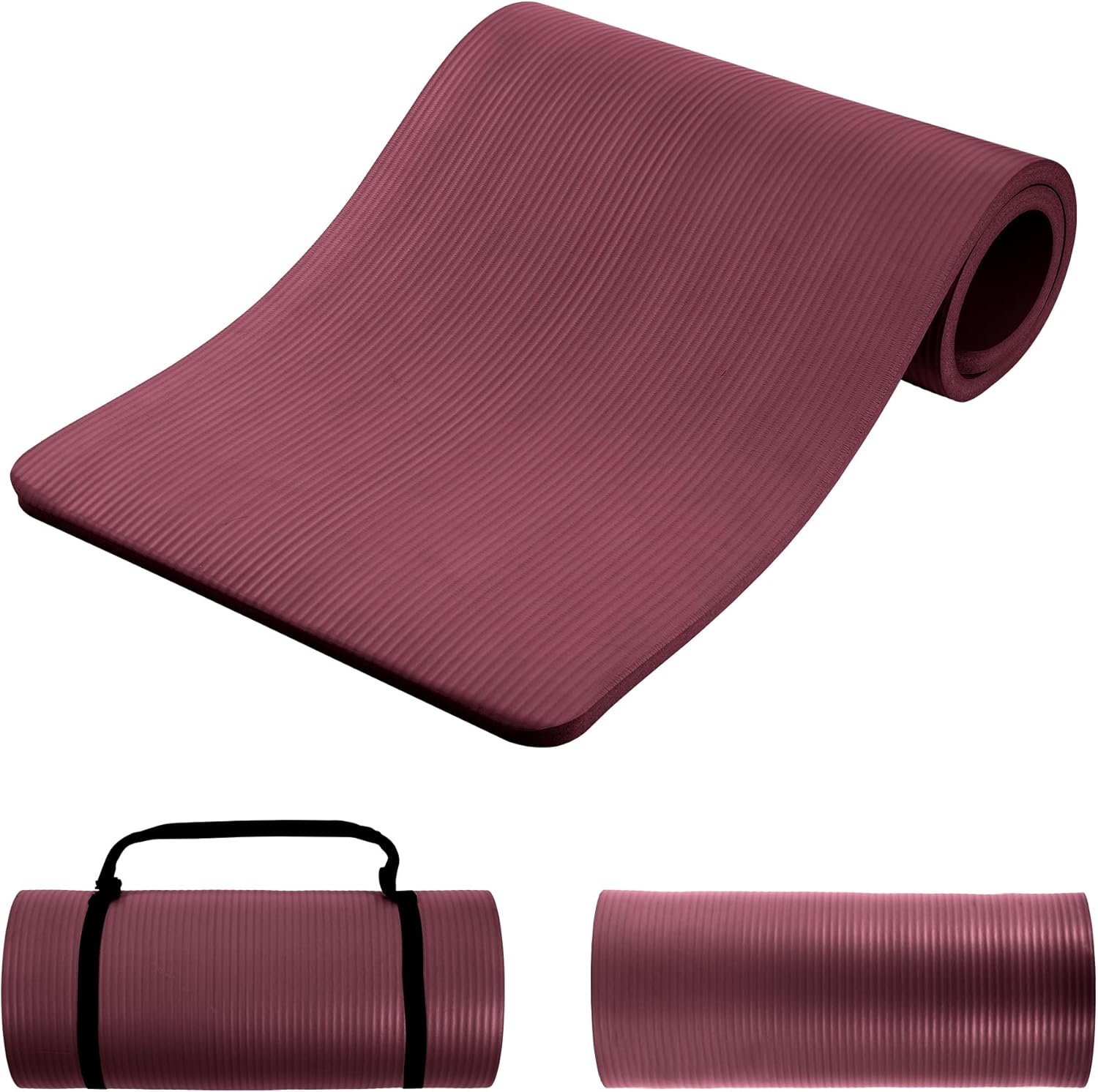 BalanceFrom 1-Inch Premium Yoga Mat,High-Density NBR Foam,1 Inch Thick Yoga Mat for Superior Cushioning and Joint Protection,Non-Slip for Pilates,Gym & Exercise,Multiple Color BalanceFrom 1-Inch Premium Yoga Mat,High-Density NBR Foam,1 Inch Thick Yoga Mat for Superior Cushioning and Joint Protection,Non-Slip for Pilates,Gym & Exercise,Multiple Color