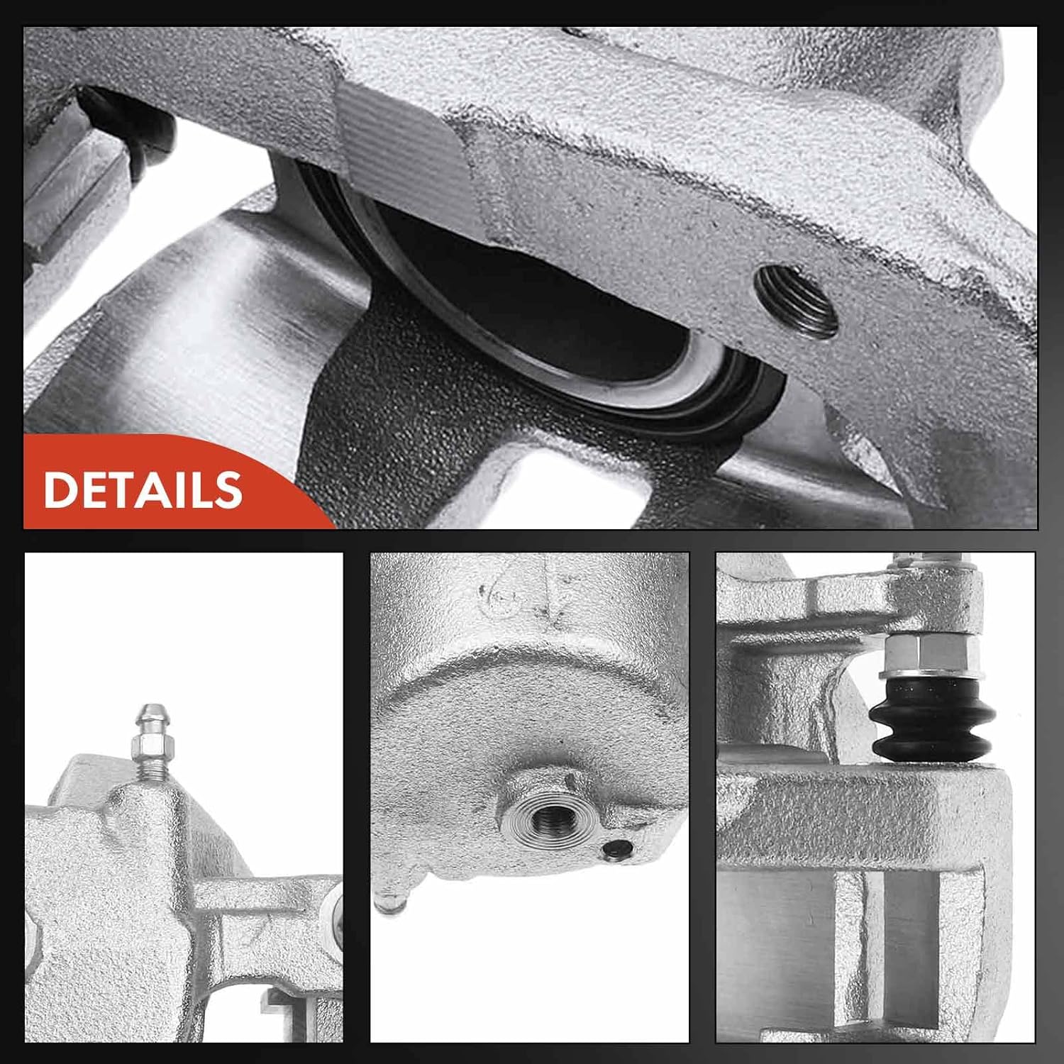 A-Premium Disc Brake Caliper Assembly with Bracket Compatible with Select Toyota Models - Tacoma 2005 2006 2007 2008 2009 2010 2011 2012 2013 2014 2015, L4 2.7L, V6 4.0L - Front Left Driver Side