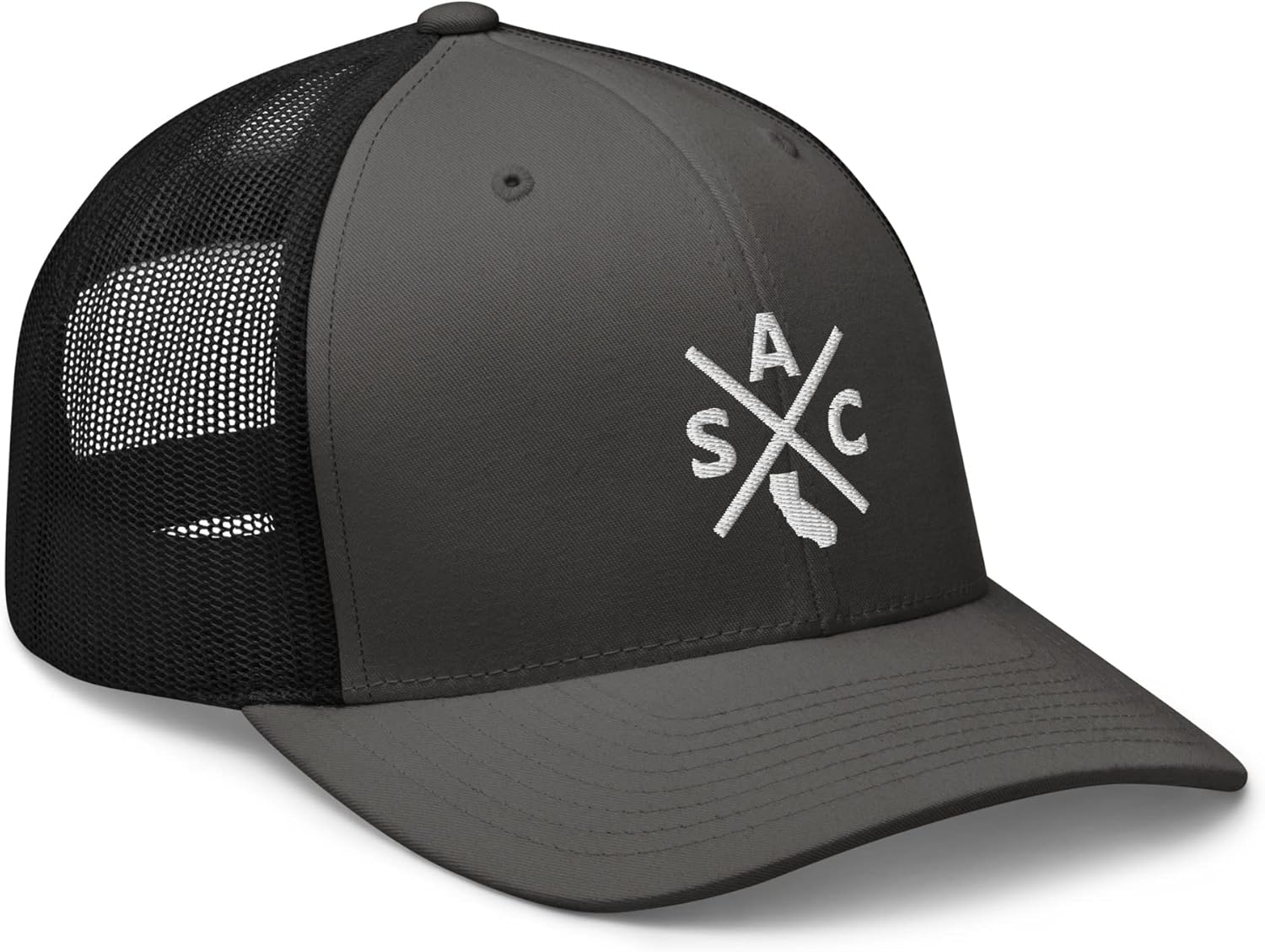 Retro Sacramento Trucker Hat Mesh SAC Cross Trucker Cap