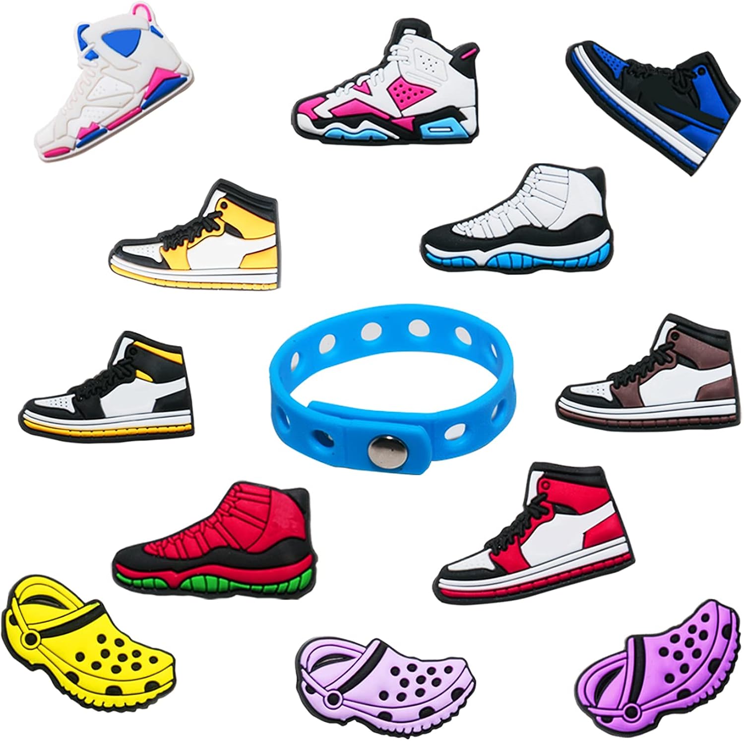 Charms For Crocs, Men, Boys, Teens, Girls, Women, Sport Style Shoe Charms For Crocs Pins, Shoe Decoration Charms For Clog Shoes Party Gift : Clothing, Shoes & Jewelry