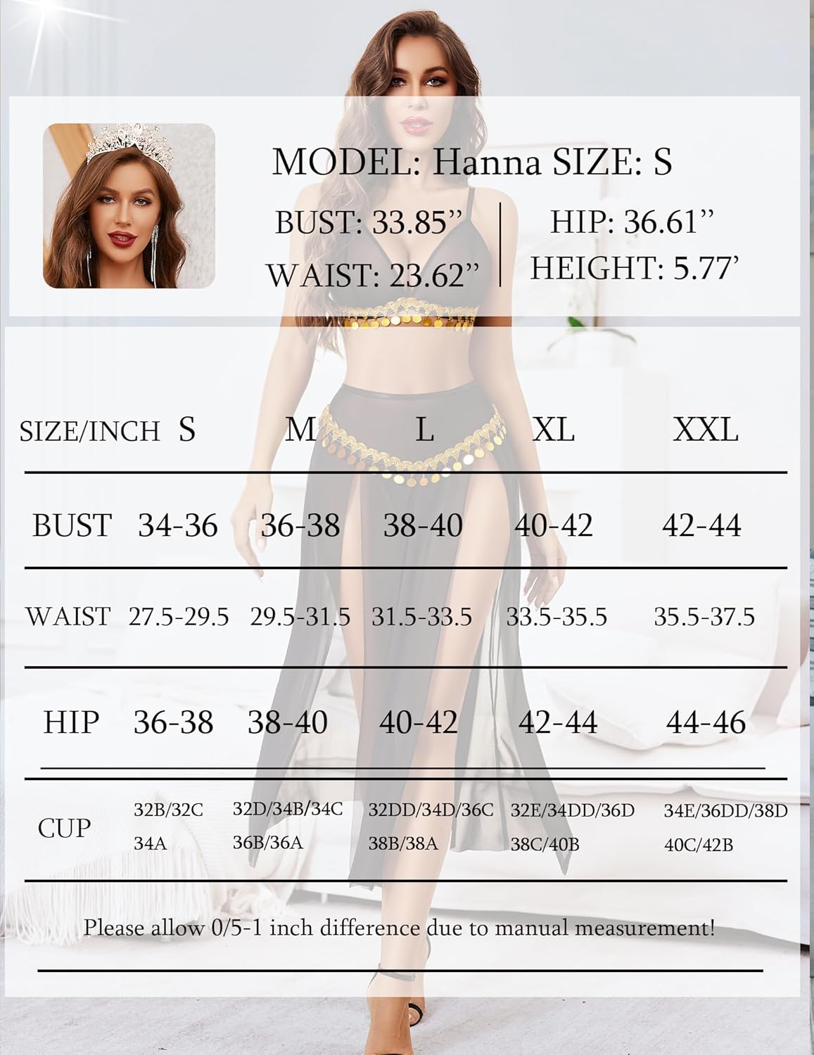 Avidlove Lingerie for Women Rave Outfits for Festival Sexy Costume Outfit Mesh Sheer Bra Top High Waist Split Maxi Skirt - Image 6