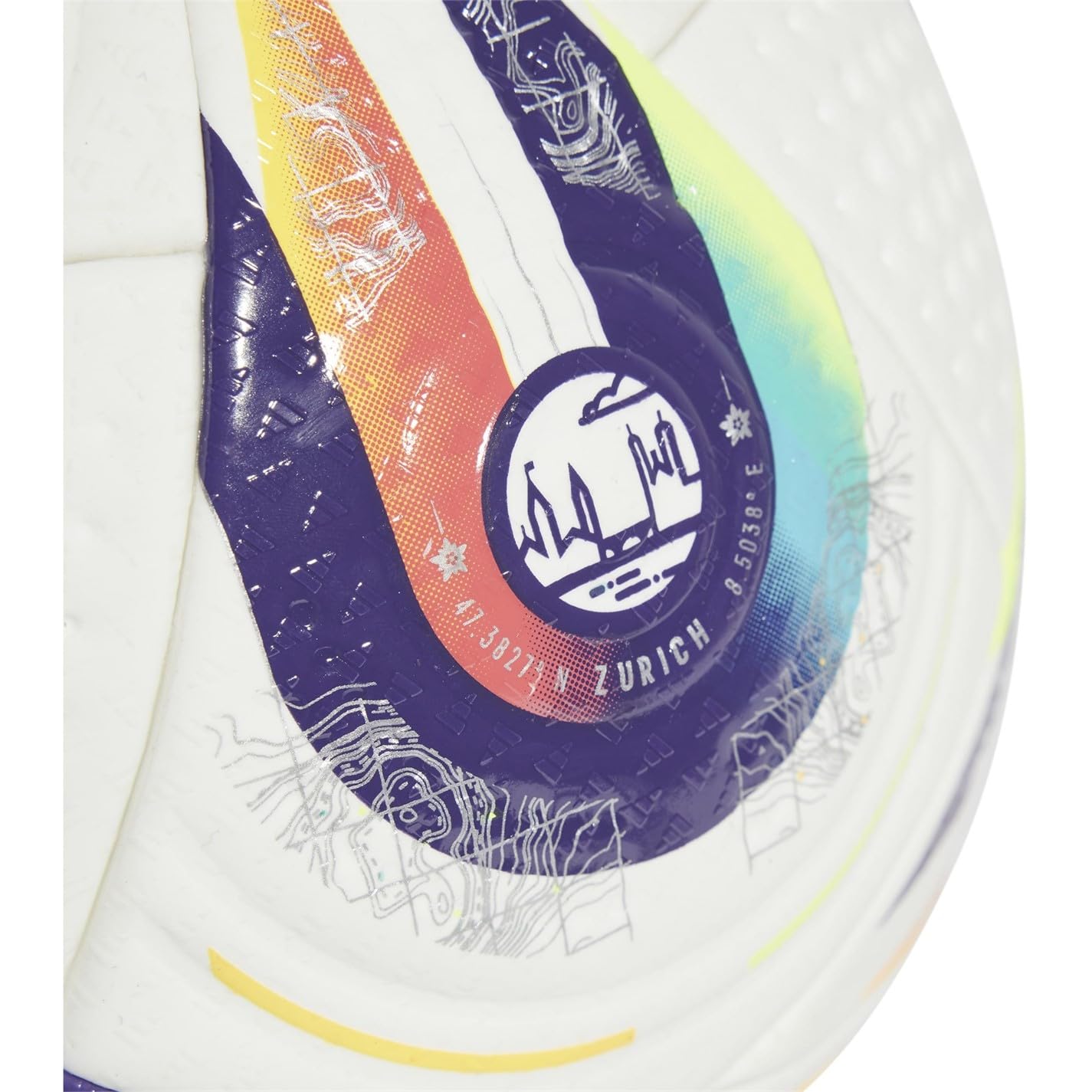 adidas W Euro 2025 FIFA Quality Pro Ball JH1261 - Balón de fútbol Unisex, Color Blanco, Talla 5 EU