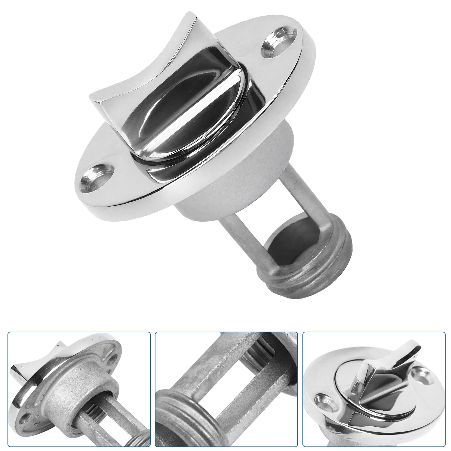 Tappo di Scarico Per Garboard, Tappo Per Barche Marine in Acciaio Inossidabile 316 Adatto Per 1" Foro di Poppa Per Barche Scarico Per Garboard Tappo Per Acqua Scarico dello Scafo con O Anello di Tenut
