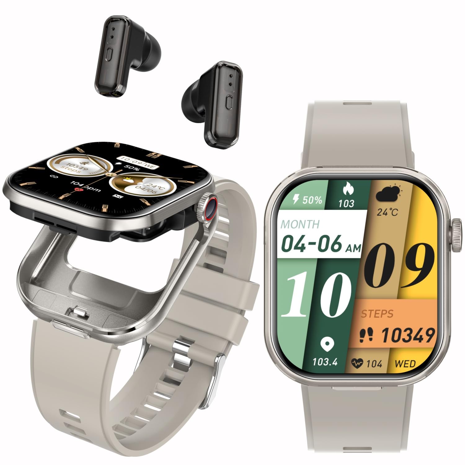 smart watch with earbuds 2.02