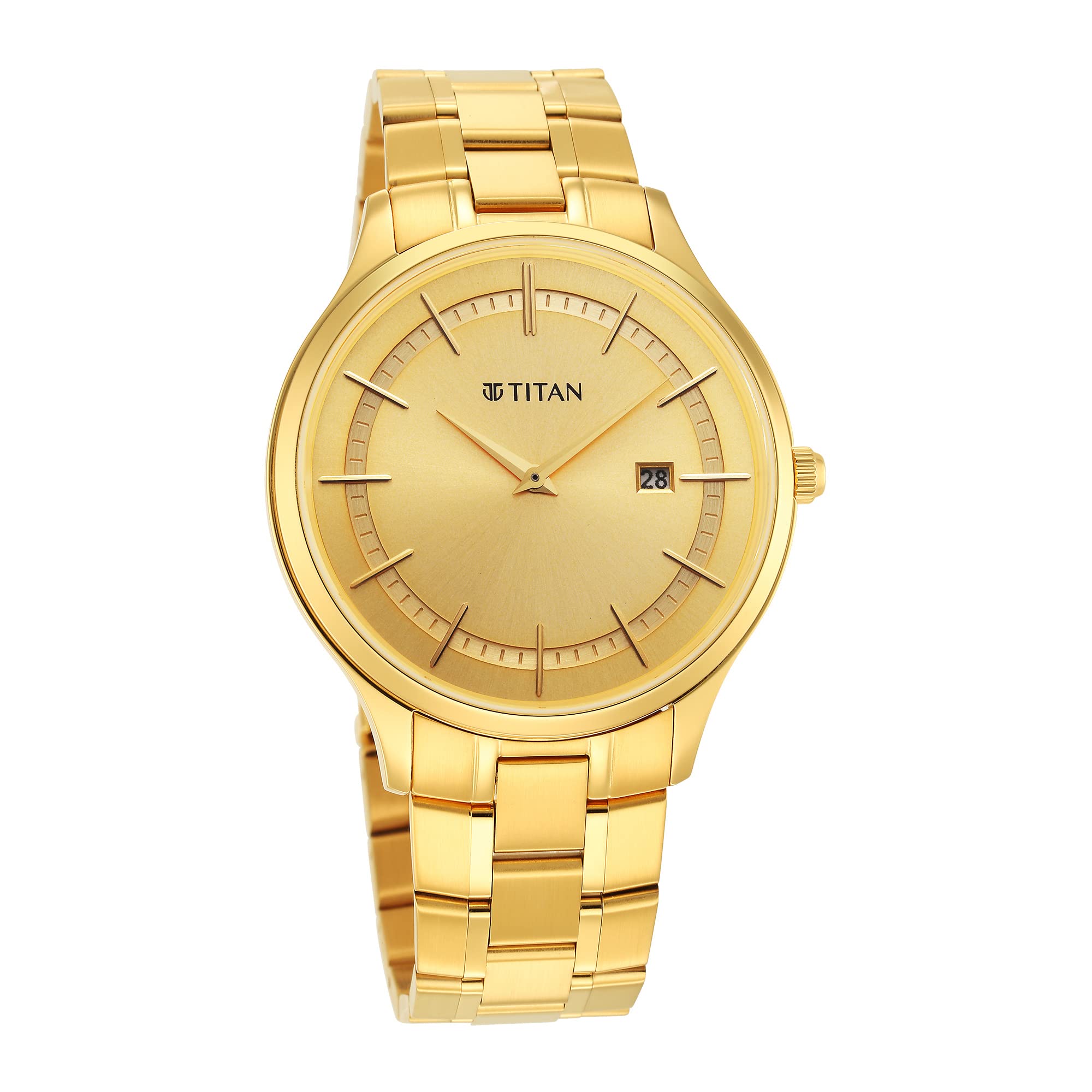 Analog Gold Dial Men's Watch-90142YM01/NR90142YM01, Gold, Classic