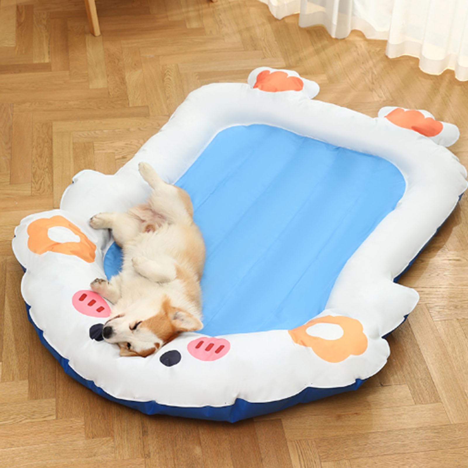 Jectse Tappetino Refrigerante per Animali Domestici, Tappetino Refrigerante per Cani per l'estate, Lettino Rinfrescante Morbido e Flessibile Pieghevole Resistente Agli Strappi per Cani e Gatti (XXL)