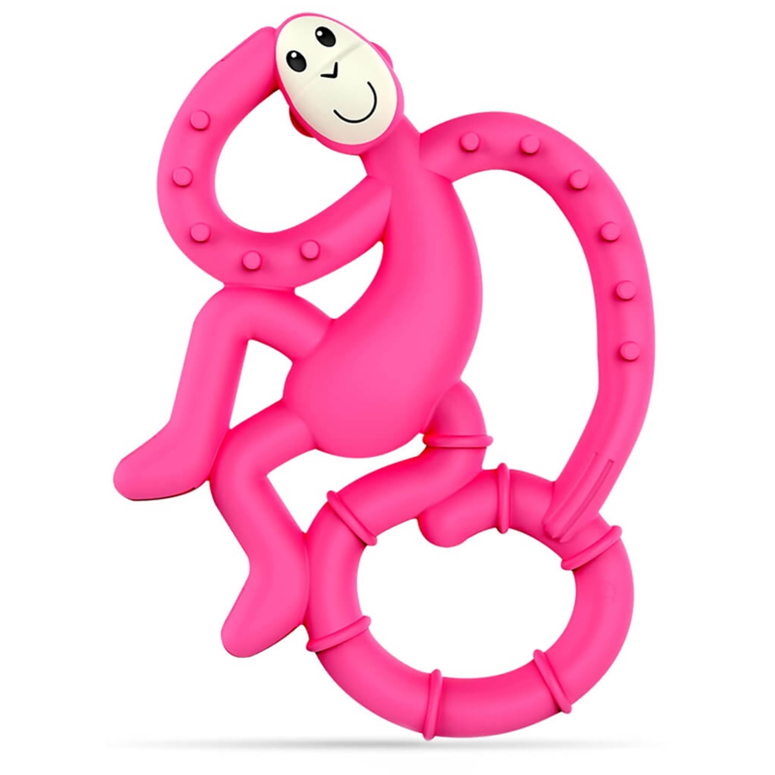 Matchstick Monkey, Antimicrobial Silicone Teether, Easy To Grip, BPA Free, 3 Months Old plus, 10 cm