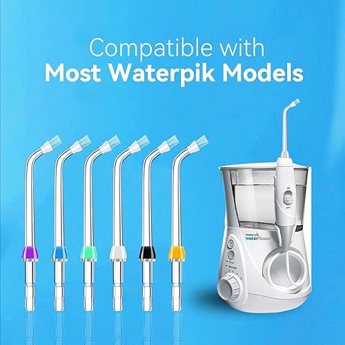 Miniatura 16 de Puntas de repuesto para Waterpik Aquarius Water Flosser Waterpik Cabezales de repuesto para cepillos de dientes e irrigadores orales