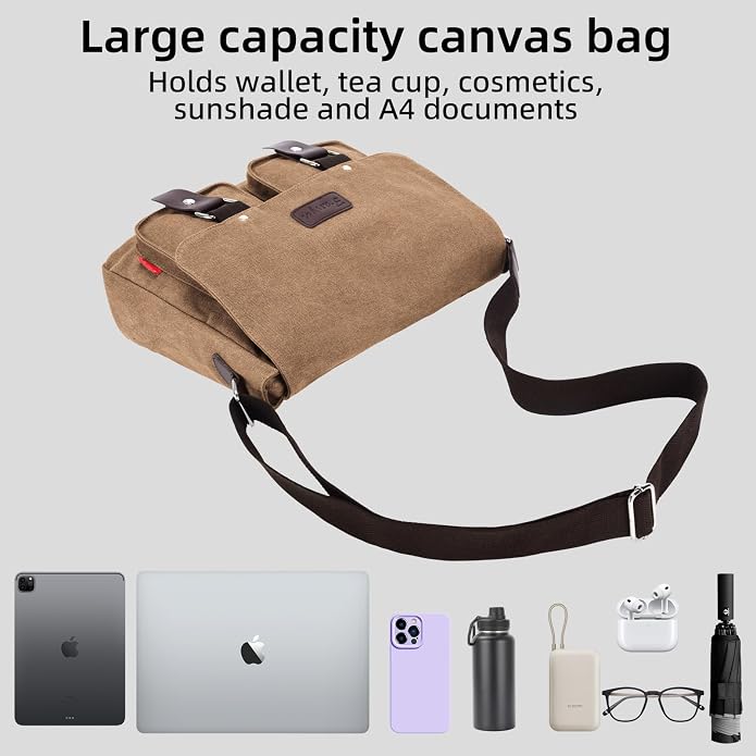 Bolso messenger para hombre para laptop 14-15.6 pulgadas miniatura 5