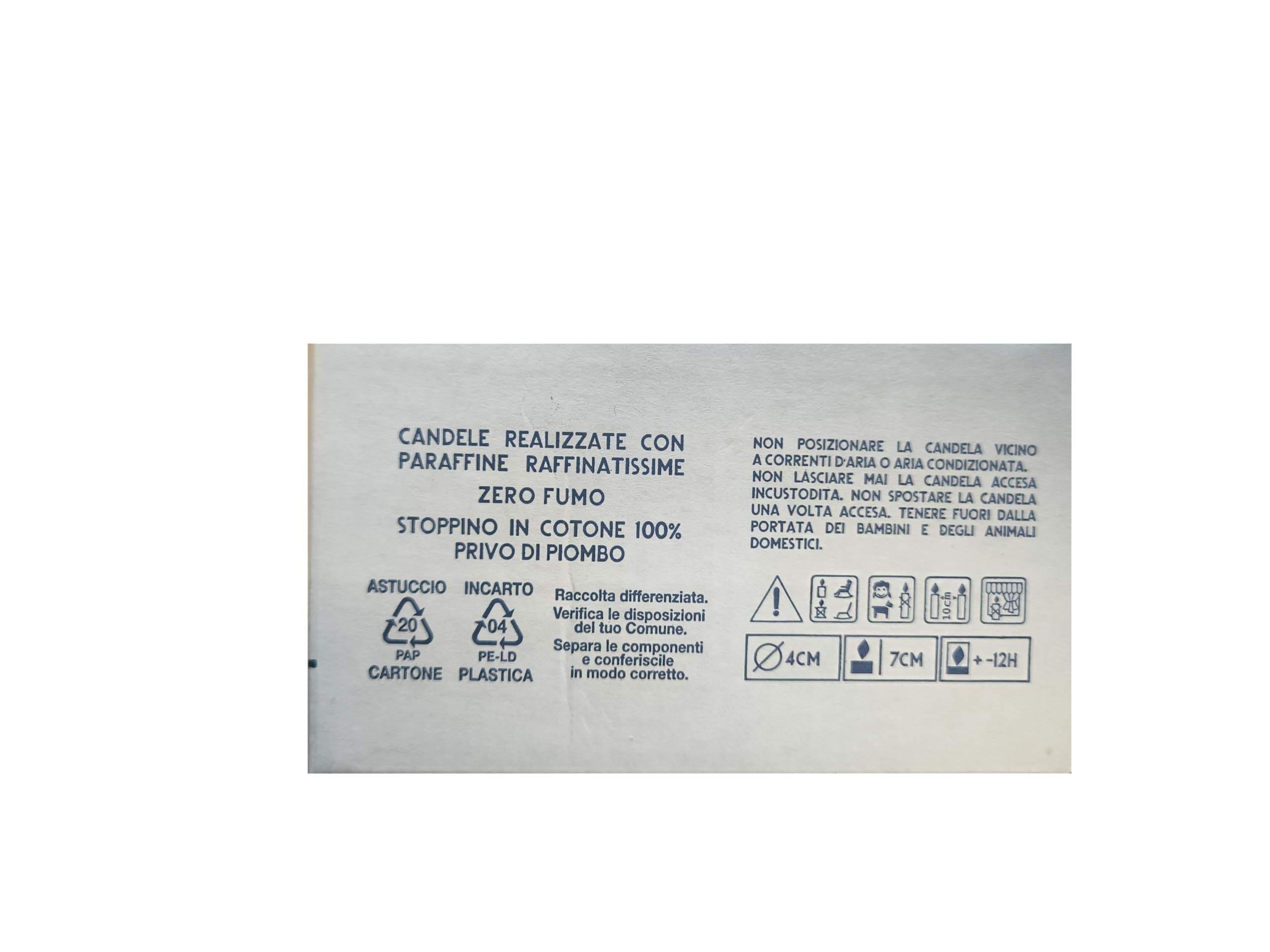 Candele Cero Avorio - 12 Pezzi, Non Profumate, Ø5cm X 10cm, Durata 35 Ore - Foto 3