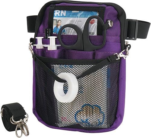 Riñonera para enfermera con soporte de cinta, bolsa de bolsillo para equipo médico con múltiples compartimentos, bolsa organizadora de enfermería,
