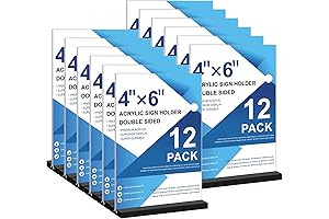 4x6 Acrylic Frame: 12-Pack Versatile Display Solution