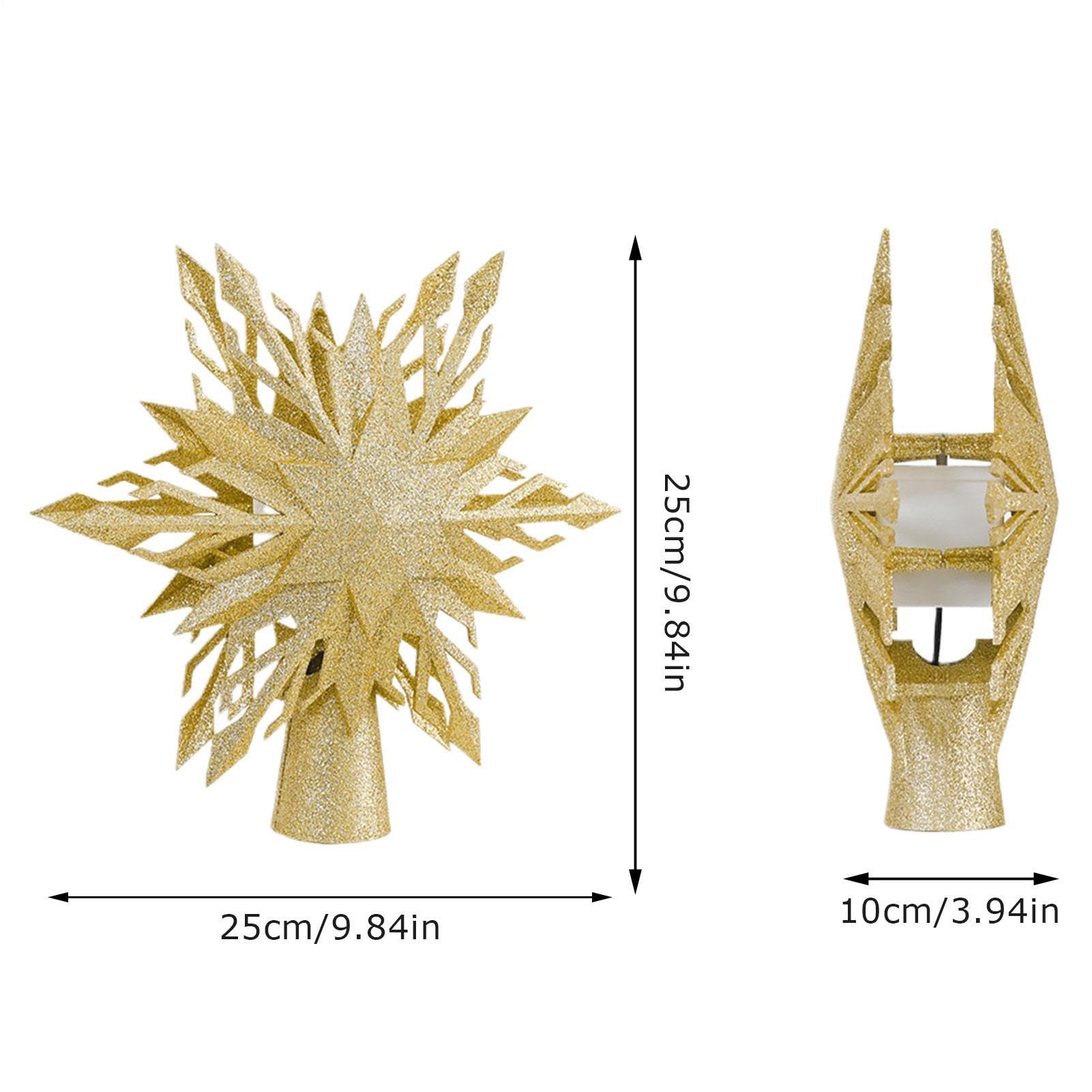 Puntale Di Neve Illuminato Proiezione Luminosa Decorativa Sicura Efficiente