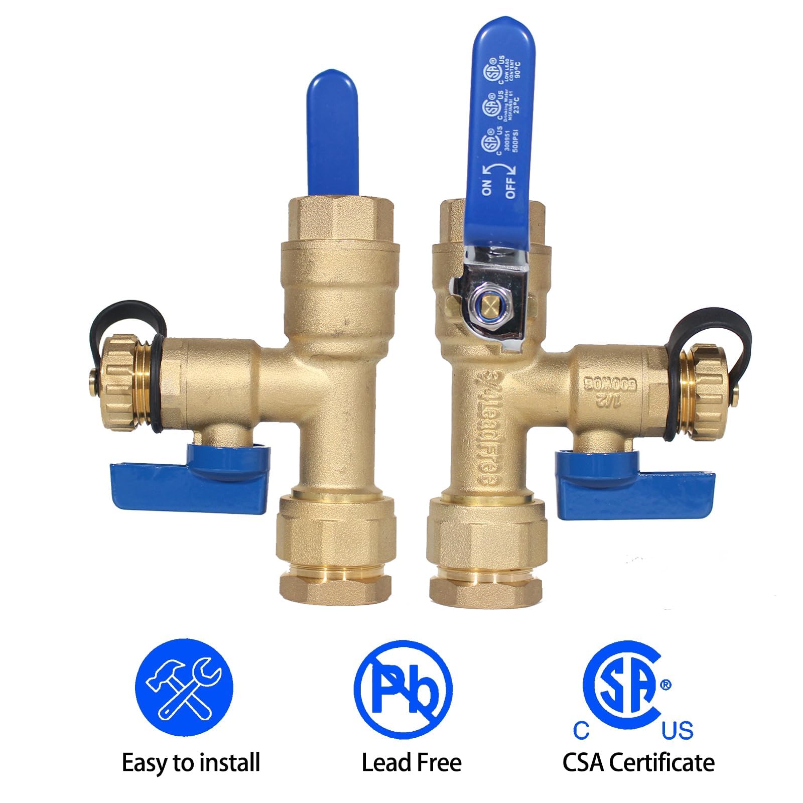 Kit de válvula IPS de 3/4 pulgadas para calentador de agua aislador sin tanque, construcción de latón de calidad para Rheem, Rinnai, Ecosmart, Navien