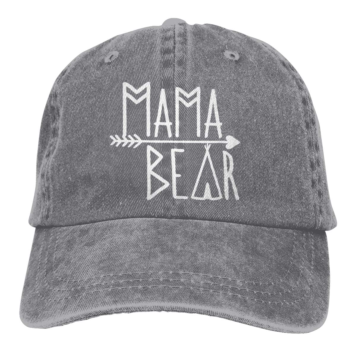 OASCUVER Mama Bear Denim Hat Adjustable Female Stretch Baseball Hats