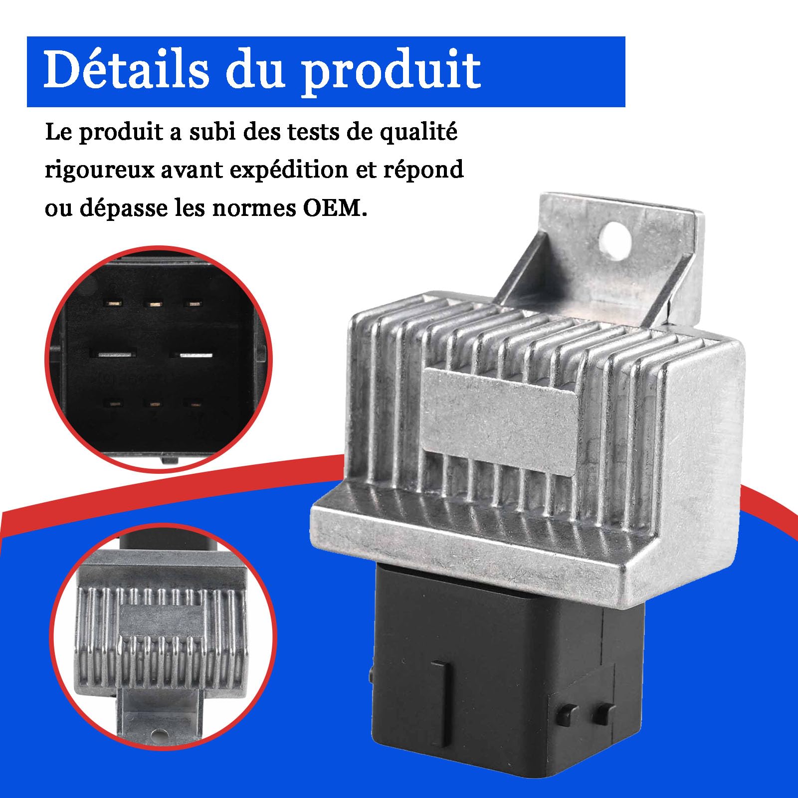 Relais De Préchauffage 8 Broches Compatible Avec Vivaro A, Movano B, Trafic II, Master II/III, Megane II Remplacement OE 8200859243 93862497 4419200