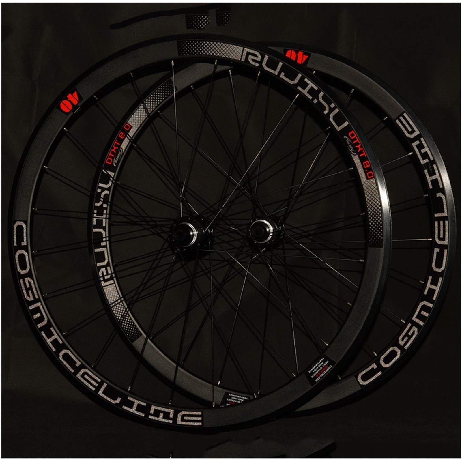 Radsport Felgen 700C Fahrradrad Rennrad-Radsatz 40mm Center Lock Scheibenbremse Doppelwandige Felgen Steckachse 12mm Abgedichtete Lagernabe Für 8-11 Speed Cassette Schwungrad