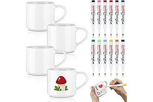 Paint Your Own Mug Ceramic Mugs Kit for Personalized Coffee Mug DIY Craft