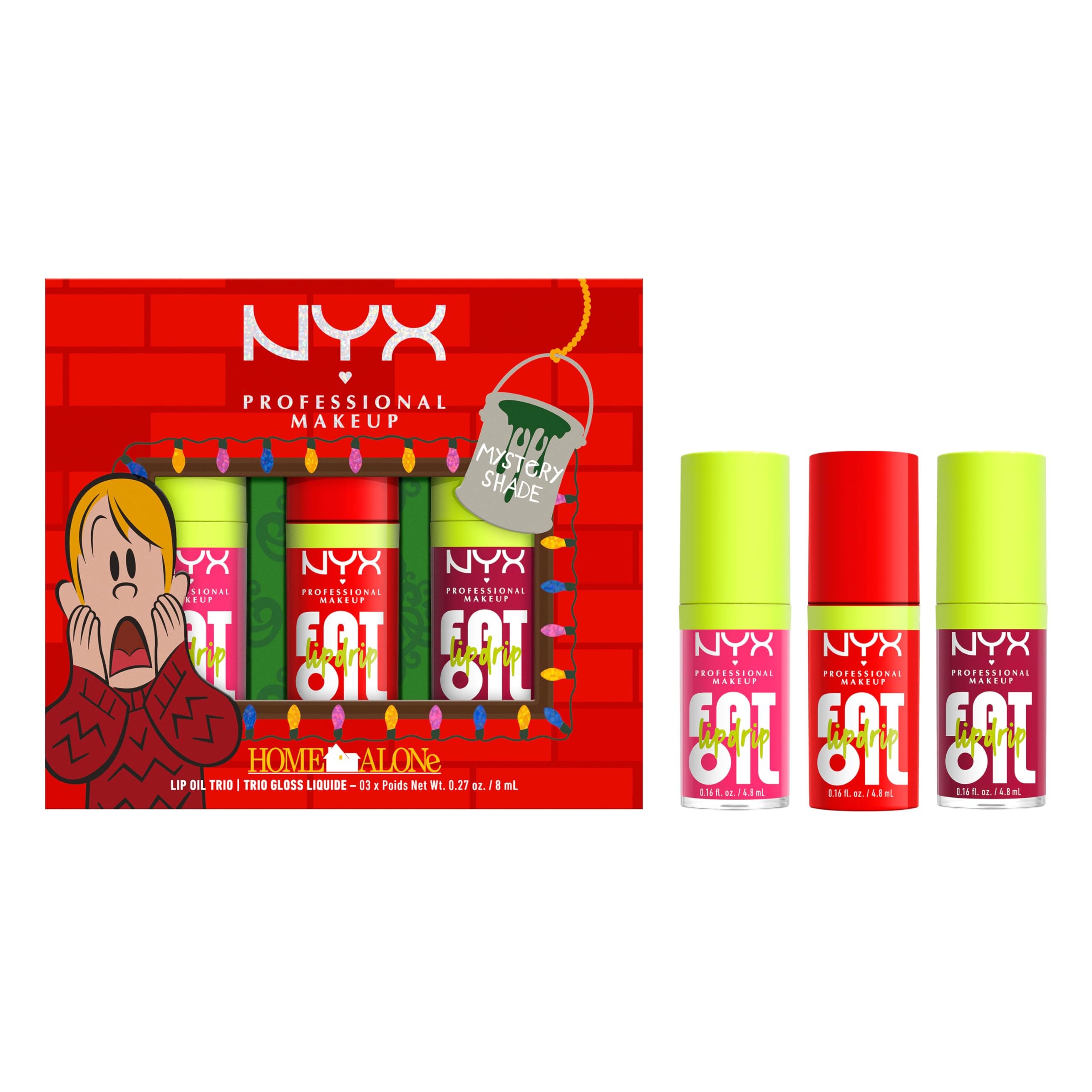 NYX PROFESSIONAL MAKEUPHOME ALONE FAT OIL LIP DRIP TRIO