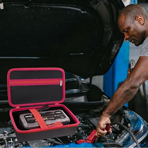 Miniatura 9 de Funda de almacenamiento de protección compatible con NOCO Boost X GBX55 UltraSafe Jump Starter Paquete de refuerzo de batería de litio y accesorios